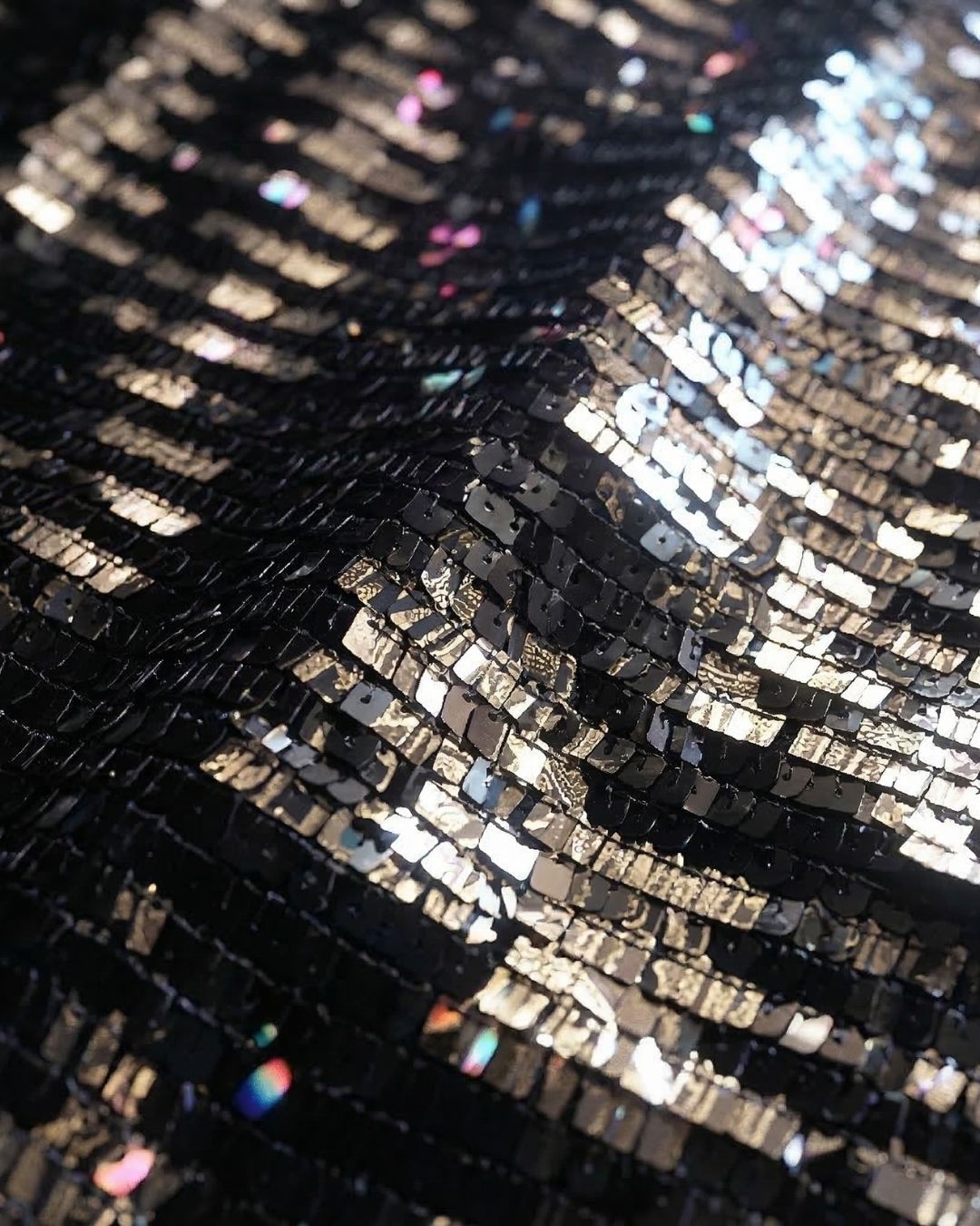 Midnight Black Sequin Skirt