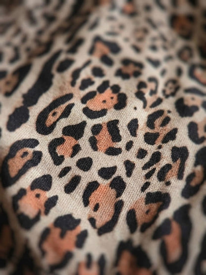 Leopard Print Halter Neck Backless Top